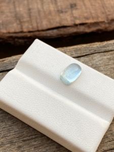 Piedra de cabujones con forma de cojín largo de Aguamarina de Color superior Natural con buen brillo, piedras preciosas sueltas para hacer joyas de 1,92 quilates - Product Image 3