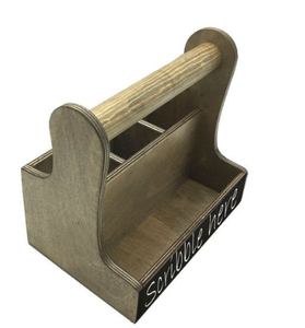 Venta caliente Acacia Caddy de madera Dos Divisor resistente Fabricante Organizador de utensilios de cocina Caddy de madera - Product Image 6