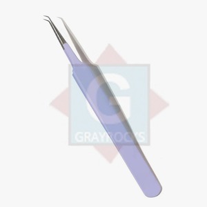 Precio al por mayor Pinzas para pestañas Instrumentos DE BELLEZA DE ACERO INOXIDABLE Herramientas de extensión de pestañas - Product Image 3