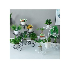 Support de pot de fleurs en métal thermolaqué de haute qualité pour l'exportation, au design moderne pour l'extérieur - Product Image 1