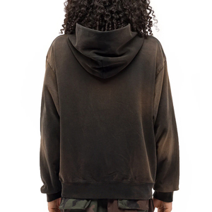 ออกแบบโลโก้ของคุณเอง เสื้อฮู้ดซิปผู้ชายคุณภาพสูง ล้างสีแบบ Acid Wash ผ้าฝ้าย 100% กันลม ระบายอากาศได้ดี ทรงปกติ - Product Image 4