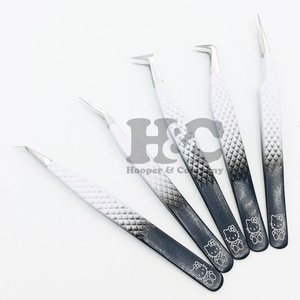 Pinzas de Hello Kitty logo Pinzas de extensión de pestañas sostenibles de visón Oferta de logotipo Ombre Agarre suave - Product Image 3