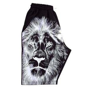 Nouvelle mode Ensemble de short imprimé Lion complet pour hommes ensemble de short imprimé deux pièces sur mesure en gros pas cher Fitnesswear ensemble de short - Product Image 4