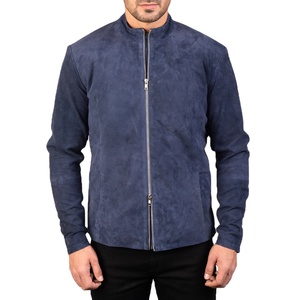 Blouson d'automne en cuir pour homme, de couleur unie, populaire, Simple et décontracté, tendance 2022 - Product Image 3