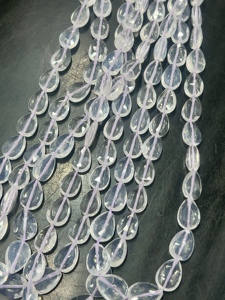 Vente en gros en vrac de perles de quartz de glace naturel de luxe de qualité AAA, facettées, en forme de poire, en forme de goutte, brin de 16 pouces, 6x8-9x13mm, pour la fabrication de bijoux, droites - Product Image 5