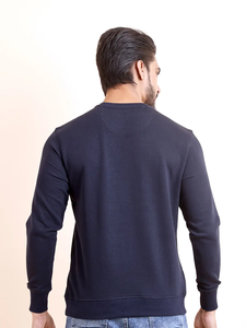 Sweat-shirt à manches longues Loopknit bleu marine pour homme confortable et durable pour un usage quotidien Meilleure qualité imprimé tout y compris l'hiver - Product Image 6