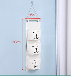60*20cm phòng ngủ lối vào xe đẩy có thể gập lại treo lưu trữ Organizer treo tường đa Túi Túi đa năng phía sau cửa chủ - Product Image 2