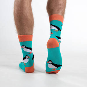 Bambou Jacquard Logo Crew pour Hommes Femmes ODM Vente en Gros JZVINA Anti-Bactérien Évacuation De L'humidité Casual Animal Personnalisable pour Hommes - Product Image 2