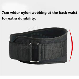 Entrenamientos de entrenamiento Cinturón de fitness de neopreno ajustable para sentadillas de peso muerto y fuerza de cuerpo completo - Product Image 2
