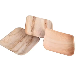 Palmy Eco Friendly Biodegradable <b>Disposable</b> Natural Compostable Areca Palm Leaf Bamboo Plate <b>Tableware</b> Dinnerware - Product Image 2