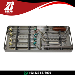 Juego de Instrumentos para Implantes Ortopédicos con Tornillo de Placa de Bloqueo, Manual, de Acero Inoxidable, para Fracturas Óseas Veterinarias, de Alta Calidad, CE - Product Image 3