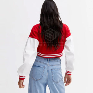 Vestes pour femmes High Street du Pakistan Varsity Jacket avec tenue décontractée Crop Top Women Varsity Jacket - Product Image 5