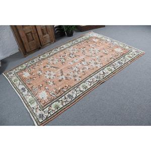 พรมวินเทจขนาด 4.9x7.5 ฟุต พรมตุรกี พรมลายพรางสีส้มขาวทำจากขนสัตว์ - Product Image 2