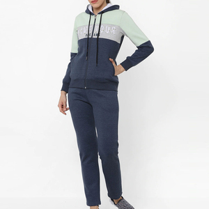 Conjunto de chándal de mujer con logotipo personalizado de alta calidad Nueva llegada Ropa de entrenamiento transpirable Color sólido para invierno - Product Image 5