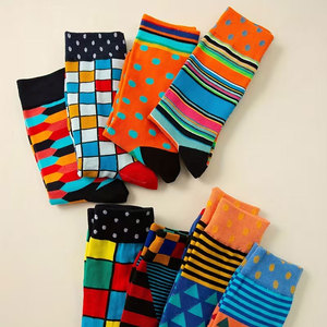 Chaussettes pour hommes de qualité supérieure, motif à carreaux, thermiques, respirantes, mélange de coton, légères, séchage rapide, semelle rembourrée, douces et chaudes - Product Image 6