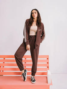 Ensemble de vêtements chauds pour femmes et hommes, ensembles de vêtements d'automne et d'hiver, sweat-shirt à col montant avec fermeture éclair, pantalon, survêtement chaud pour hommes - Product Image 2