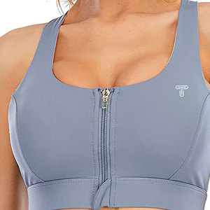 Ropa de entrenamiento de gimnasio ecológica de nuevo lanzamiento, diseño único, Sujetador deportivo transpirable, embalaje personalizado, logotipo frontal para Yoga Fitness - Product Image 1