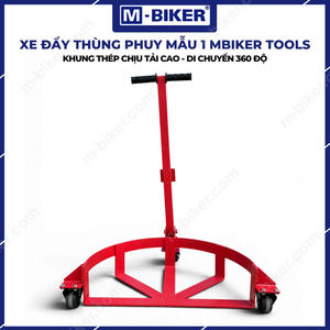 Chariot à tambours robuste à quatre roues MBiker pour fûts en plastique et en acier - Product Image 4