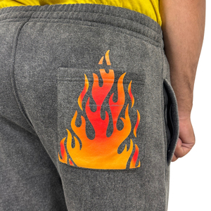 กางเกงขาสั้นระบายอากาศและเป็นมิตรกับสิ่งแวดล้อมสำหรับผู้ชายกางเกงขาสั้นเอวรูดปรับได้พิมพ์ลายฤดูร้อน - Product Image 5