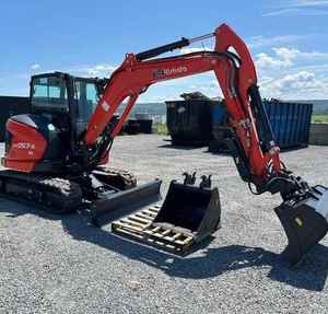 Kubota KX057-5 Mini Excavator Compact Crawler Digger with Cab High Flow Auxiliary Hydraulics - Product Image 3