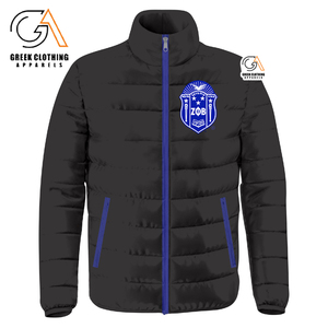 Veste matelassée d'hiver personnalisée Zeta Phi Beta pour femmes, style bulle, grande taille, mode automne, service OEM pour femmes et filles - Product Image 1