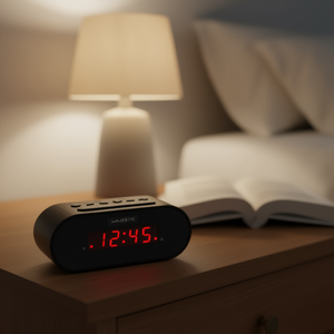 Réveil intelligent Majestic SVE 235 Nouvelle version noire - Horloge de table avec fonctions intelligentes - Product Image 3