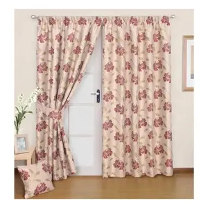 Superior Quality Floral Pattern Non Luminous Curtains Grommet Divider Window Sheer Curtain For Kids Room Living Dining Rooms