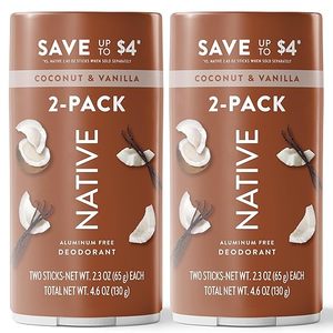 Paquete Doble de Desodorante Native Coconut & Vanilla, 2 x 2.3 oz - Product Image 1