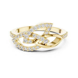 Anillo de Diamante Redondo Cultivado en Laboratorio en Oro Blanco de 14K para Mujer |   Anillo de Compromiso |   Diamante Cultivado Nuevo - Product Image 6