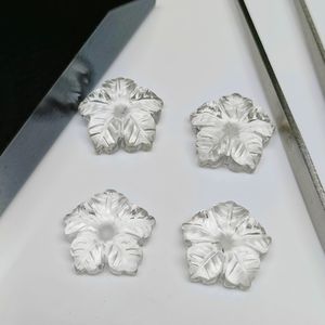 คริสตัลควอตซ์ธรรมชาติแกะสลักลายแฟนซี ขนาด 16 มม. คริสตัลควอตซ์รูปทรงแฟนซีแกะสลักด้วยมือ สำหรับทำเครื่องประดับ - Product Image 2