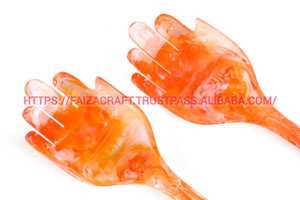 Resin Serving Tableware Set Spork <b>Salad</b> <b>Spoon</b> for Casual Formal Wholesale Kitchenware Food FAIZACRAFT - Product Image 2