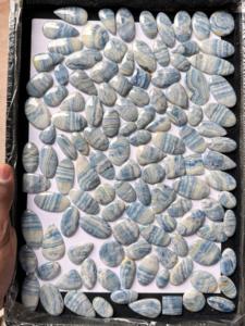 Belle Bleu Scheelite Gros Lot Cabochon Bleu Rhodochrosite Pierres Précieuses pour la Fabrication de Bijoux - Product Image 4