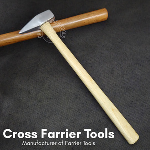 Poinçon de centre de départ de trou le mieux noté Marteau Fer à cheval Marquage Guide de perçage Manche en bois Antidérapant Durable Forgeage Acier inoxydable - Product Image 2