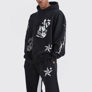 Chándal con capucha OEM para hombre, novedad, con logotipo, 100% algodón, chándal informal, precio bajo - Product Image 3