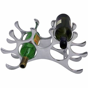 Red Finished Eco-Friendly Modern Unique Design <b>Wine</b> Bottle Wall Holder for <b>Bar</b> Hotel Restaurant Decorative Bottle Stand - Product Image 2