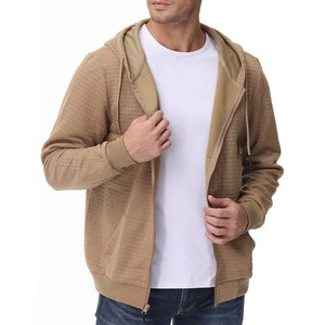 Sudaderas con capucha de alta calidad para hombre en blanco 410Gsm Full Zip up Hoody para hombre Basics Cotton Blended Custom Logo Sudaderas con capucha y sudaderas para hombre - Product Image 2