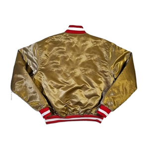 Bomber <b>Jacket</b> Chenille Embroidery Classic Silk Satin Customize Your Designs Baseball <b>Men</b> Letterman Bomber <b>Jacket</b> for man - Product Image 2
