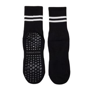 Calcetines de Yoga Pilates Ecológicos OEM, Tejidos, 95% Algodón, Otoño, Antideslizantes con Silicona, Antibacterianos, Largos, Transpirables, Deportivos - Product Image 4