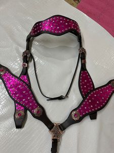 Juego de Arneses para Caballos Estilo Western en Oferta, con Cuero Tallado Floral para Rancho o Arena y Espectáculos, Disponible a Precio de Exportación - Product Image 2