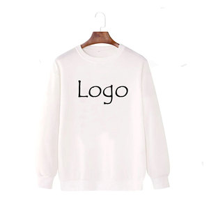 Comprar 2025 sudadera coreana larga de algodón liso para mujer Unisex, sudadera informal con hombros caídos y cuello redondo, diseño personalizable - Product Image 3