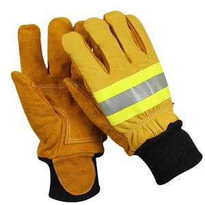 Guantes de protección de bombero ignífugos con aislamiento térmico para bomberos - Product Image 4