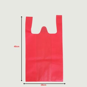 Customizable Recycled Non-Woven T-Shirt Vest Bags Reusable Multiple Sizes Colors for Shopping Gift Grocery Storage Custom Logo - Product Image 5