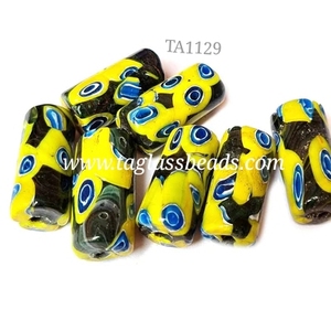 Perles de verre Millefiori 14mm personnalisées Chevron Design pour bijoux africains pour la revente ou l'utilisation de conception - Product Image 2
