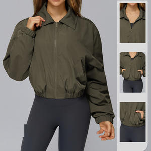 Chaqueta de invierno holgada y cómoda, cortavientos de forro polar, mantiene el calor, cuello alto, para escalada, senderismo, jogging, ropa exterior, gimnasio, deportes, yoga - Product Image 3