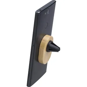 Supporto per Auto Portatile Larry in Legno dal Design Contemporaneo con Gadget Personalizzati e Chiavetta USB Promozionale - Product Image 1
