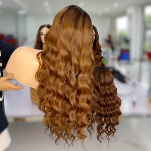 100% Perruques vietnamiennes de couleur ondulée de cheveux humains de meilleure qualité longue longueur pour les femmes noires - Product Image 4