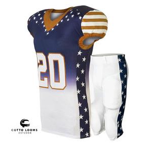 Fabricante de fábrica de camisetas y uniformes de fútbol americano OEM profesional proveedor de ropa deportiva duradera fuerte de malla transpirable - Product Image 1