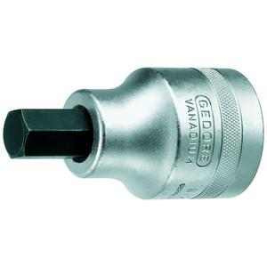 Gedore 1'' Screwdriver Bit <b>Socket</b> for Metric In-Hex <b>Screws</b> - Product Image 1