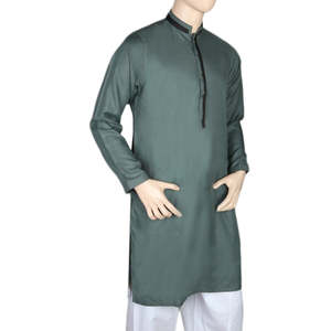 Mashriq Fancy <b>Kurta</b> <b>For</b> <b>Men</b> - Green - Product Image 2