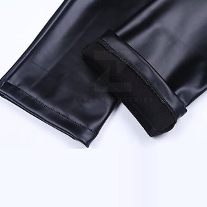 Pantalon en cuir pour homme décontracté à taille mi-haute, utilisation en extérieur, respirant, léger, hiver, logo personnalisé, haute qualité - Product Image 6